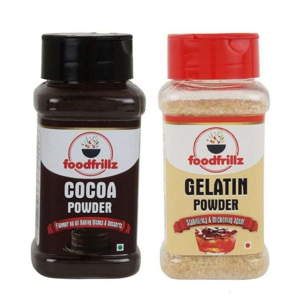 Cocoa Powder (60 g) & Gelatin (90g) Powder Combo Pack of 2
