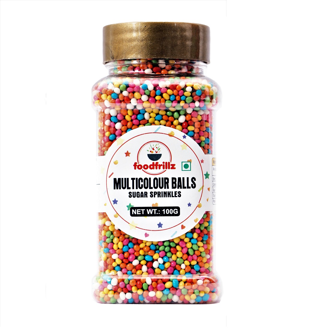 Multicoloured Balls Sprinkles, 100 g