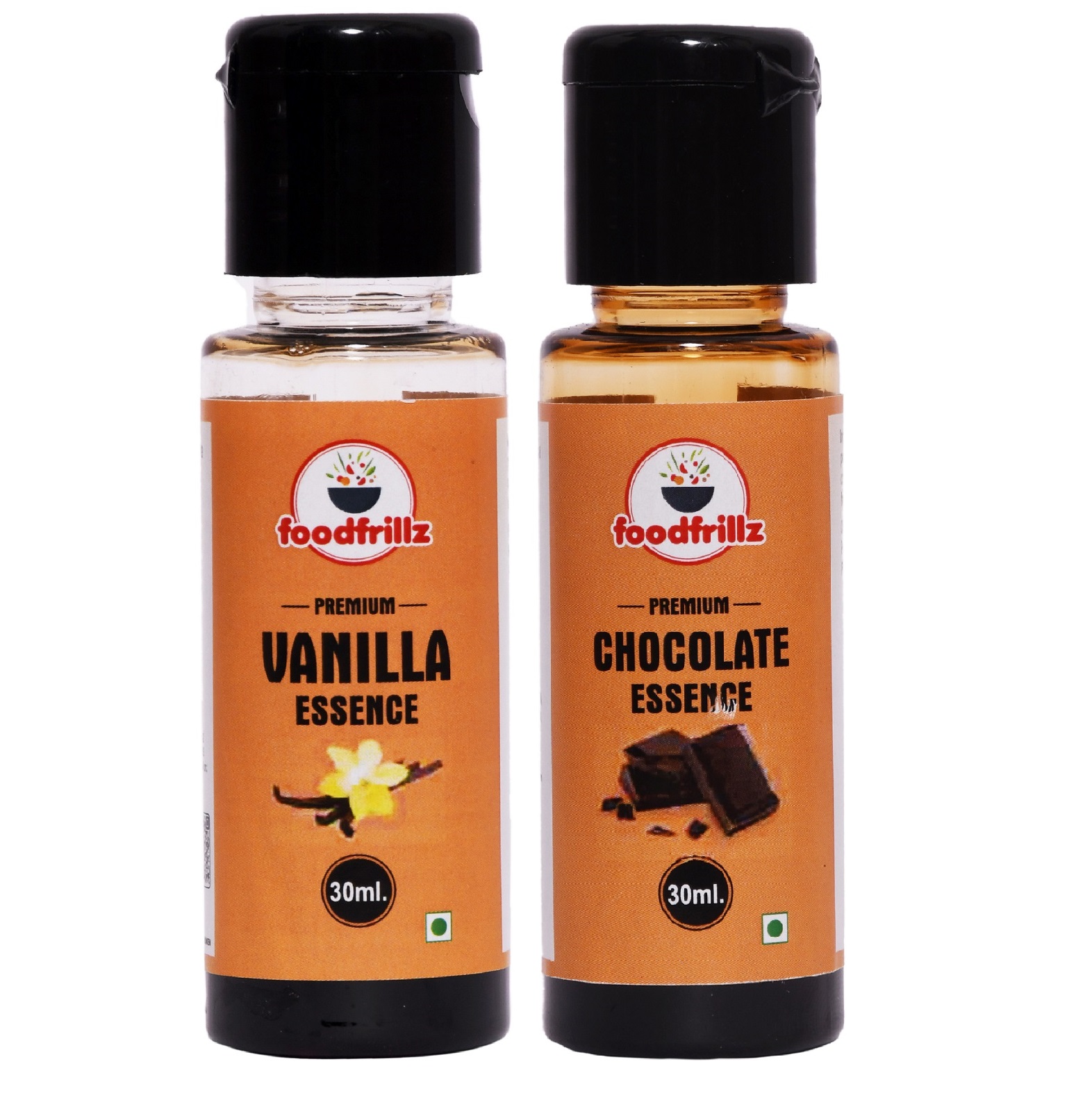 foodfrillz Vanilla & Chocolate Food Flavour Essence, (30 ml x 2)