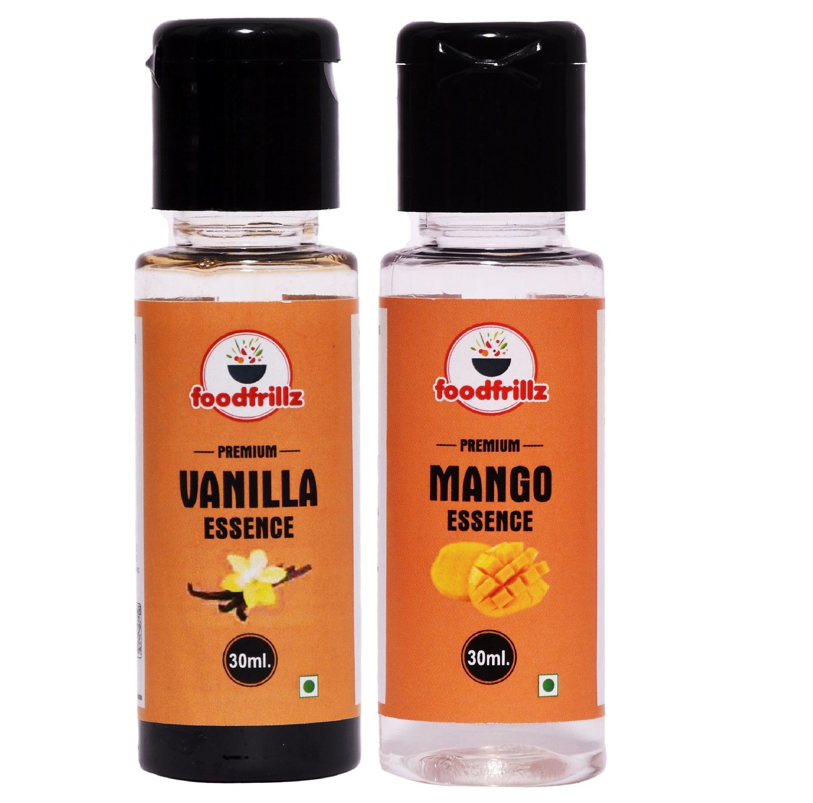 foodfrillz Vanilla & Mango Food Flavour Essence, 30 ml x 2