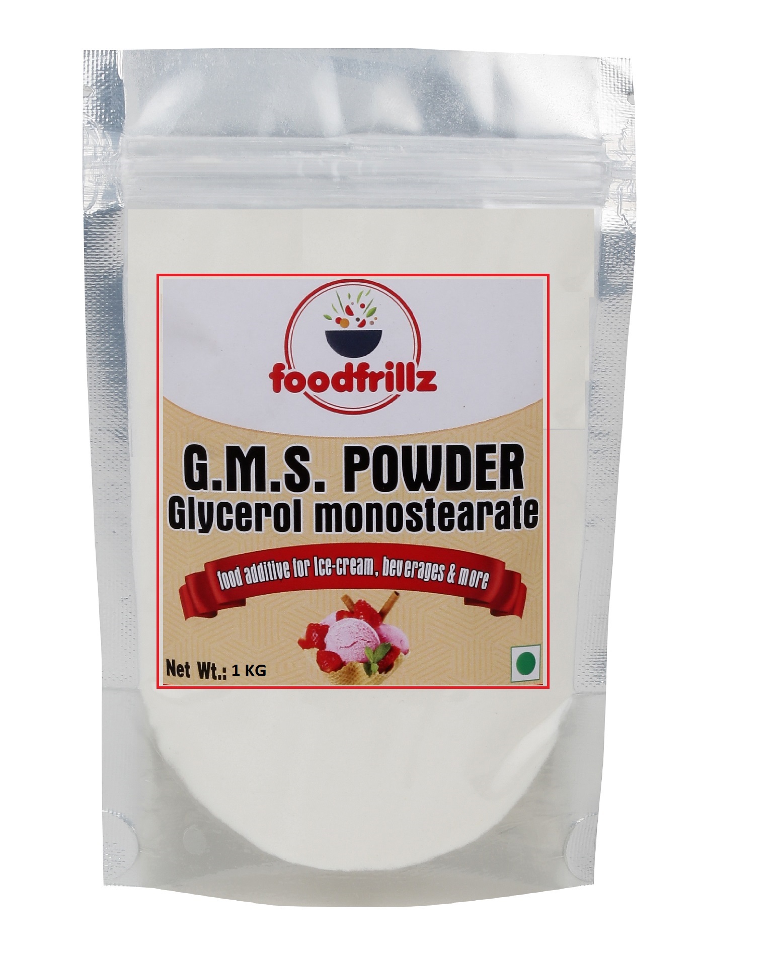 foodfrillz GMS Powder, 1 Kg for icecreams and baking